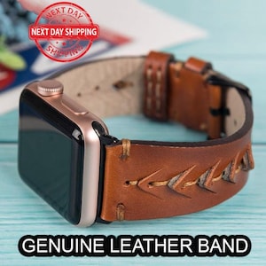 Unique Leather iWatch 10 Ultra 2, SE, 9 Band, Apple iWatch Band, iWatch Apple Strap, Apple Arm Band, Wedding Gift, Birthday Gift Bracelet