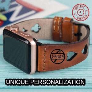 Apple Watch Ultra 2, 10, 9, SE Band, Apple iWatch Strap Fits 46mm, 42mm, 45mm, 41mm, 44mm, 40mm, 49mm, Customized iWatch Band, Wedding Gift