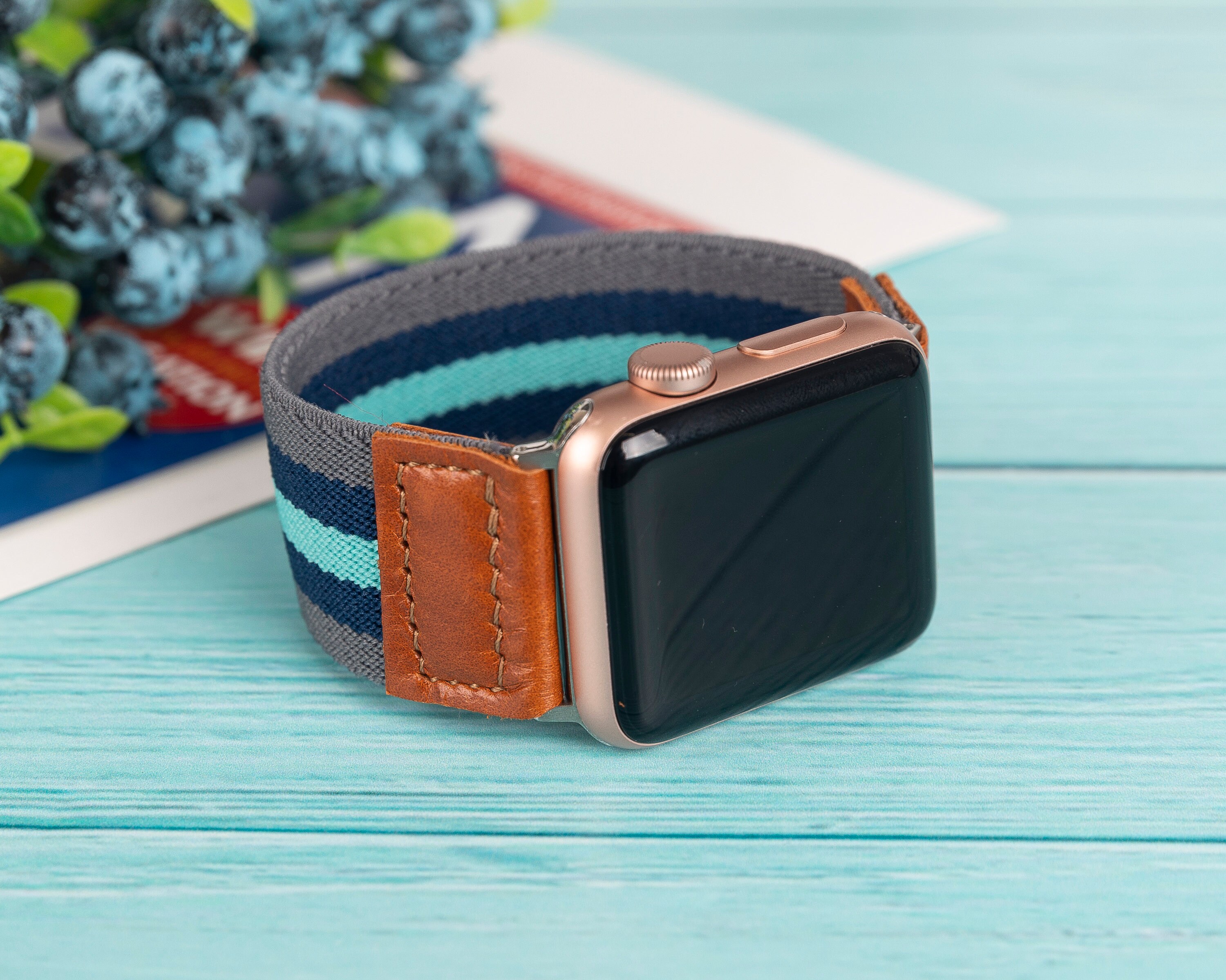 Elastic Apple Watch Band 38mm 40mm 42mm 44mm Unisex iwatch Etsy