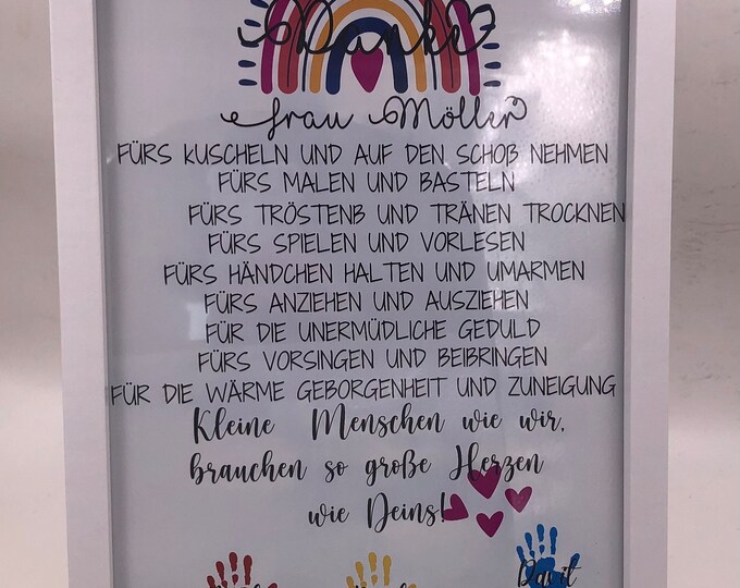 Danke KindergartenAbschiedsgeschenk KITA Poster zum Abschied - Etsy.de