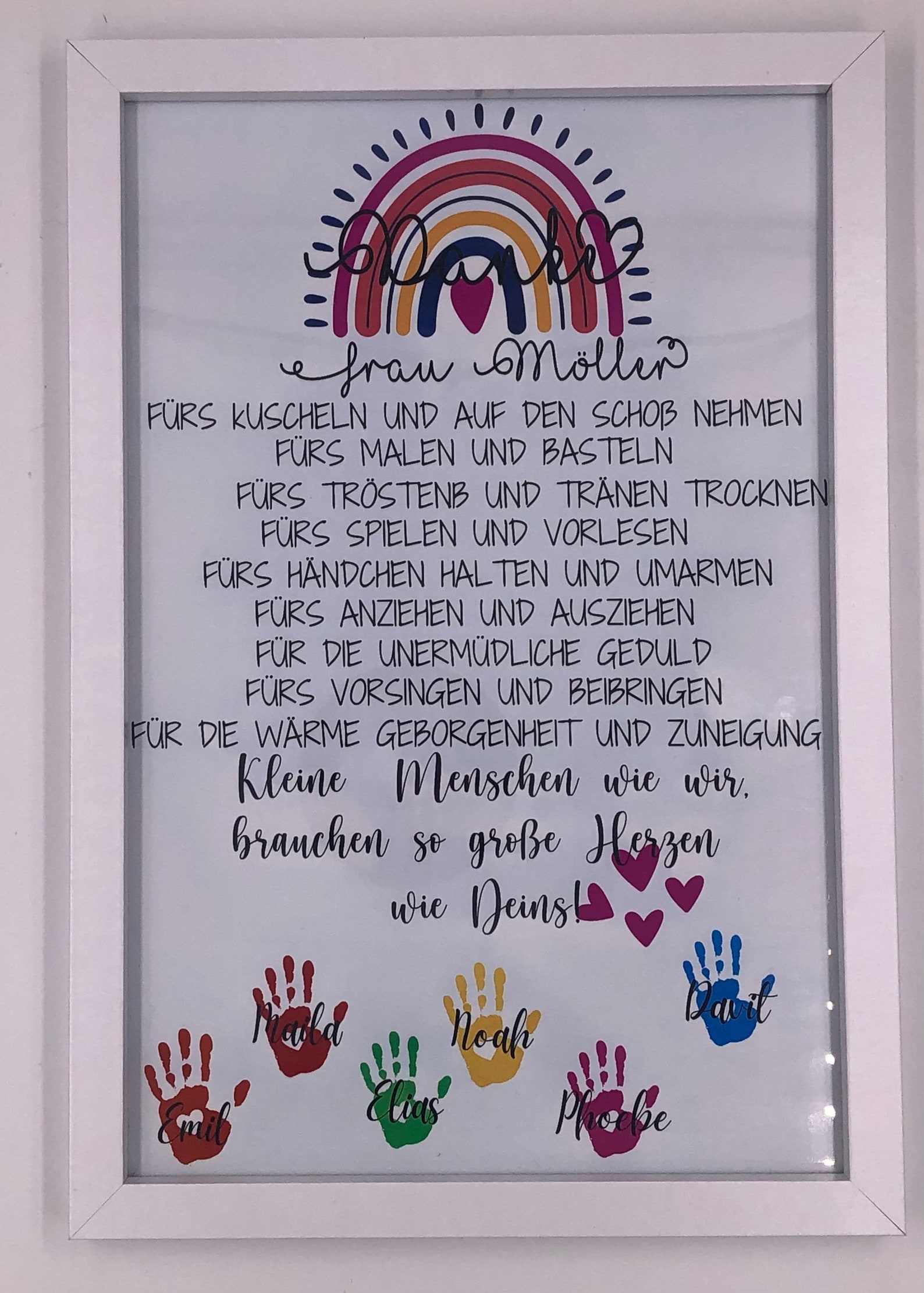 Danke KindergartenAbschiedsgeschenk KITA Poster zum Abschied - Etsy