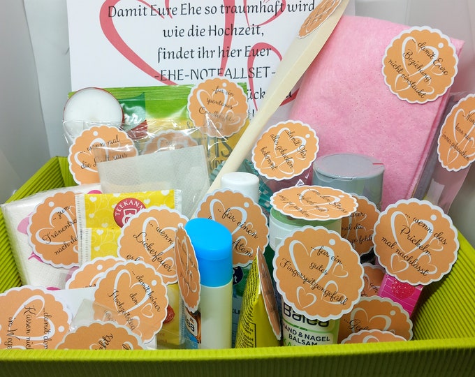 Geschenkebox zur Hochzeit/ Ehe Notfallbox / Ehe Survivalbox Etsy.de