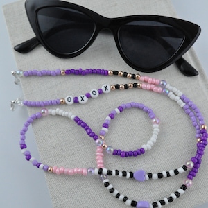 Beaded Glasses Necklace |  Personalised Eyewear Accessory | Sunglasses Retainer