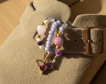クロッグ型ビーズシューズチャーム｜カスタムシューズアクセサリー｜チャーム3個セット