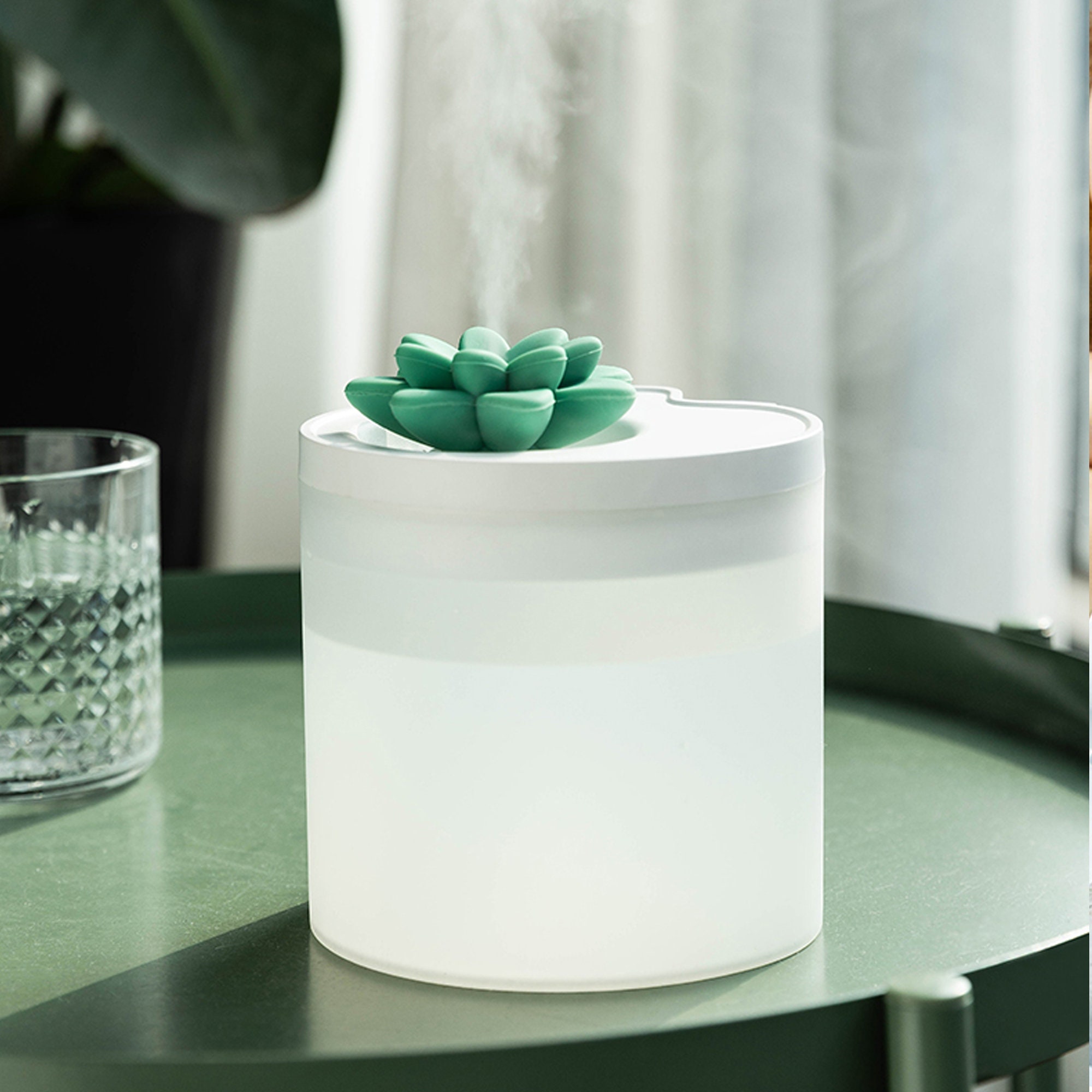 Essential Oil Diffuser Air Purifier Humidifier Lotus Flower Etsy