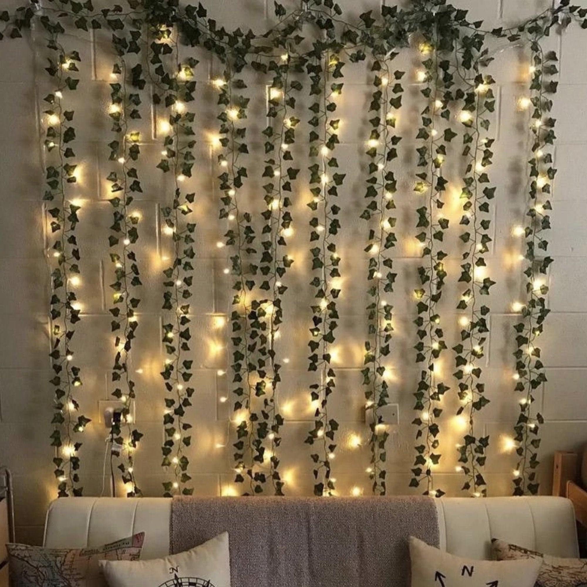 Fairy Lights Hanging Vine Leaf Aesthetic Ivy Garland LED Etsy Australia