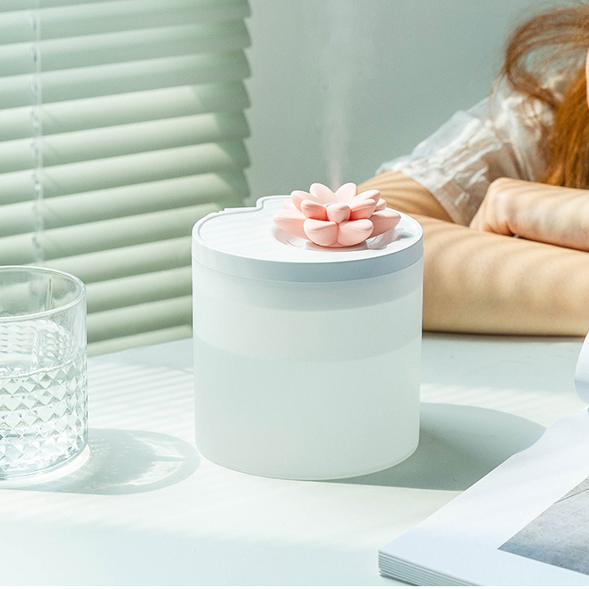 Essential Oil Diffuser Air Purifier Humidifier Lotus Flower Etsy