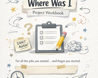 ADHD Project Workbook | Restart Tasks Without Overthinking (Digital Download)