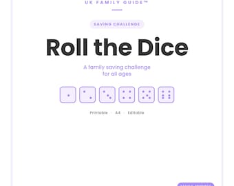 Roll the Dice Family Saving Challenge | UK Money Game Tracker
