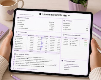 Sinking Fund Tracker Excel Template – UK Savings Goal & Monthly Budget Planner