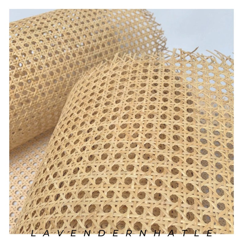 Width 18''/20''/24''/27.5''//36''Premium Natural Pre woven Rattan Cane webbing for furniture repair/restoration DIY Interiors cut to size 