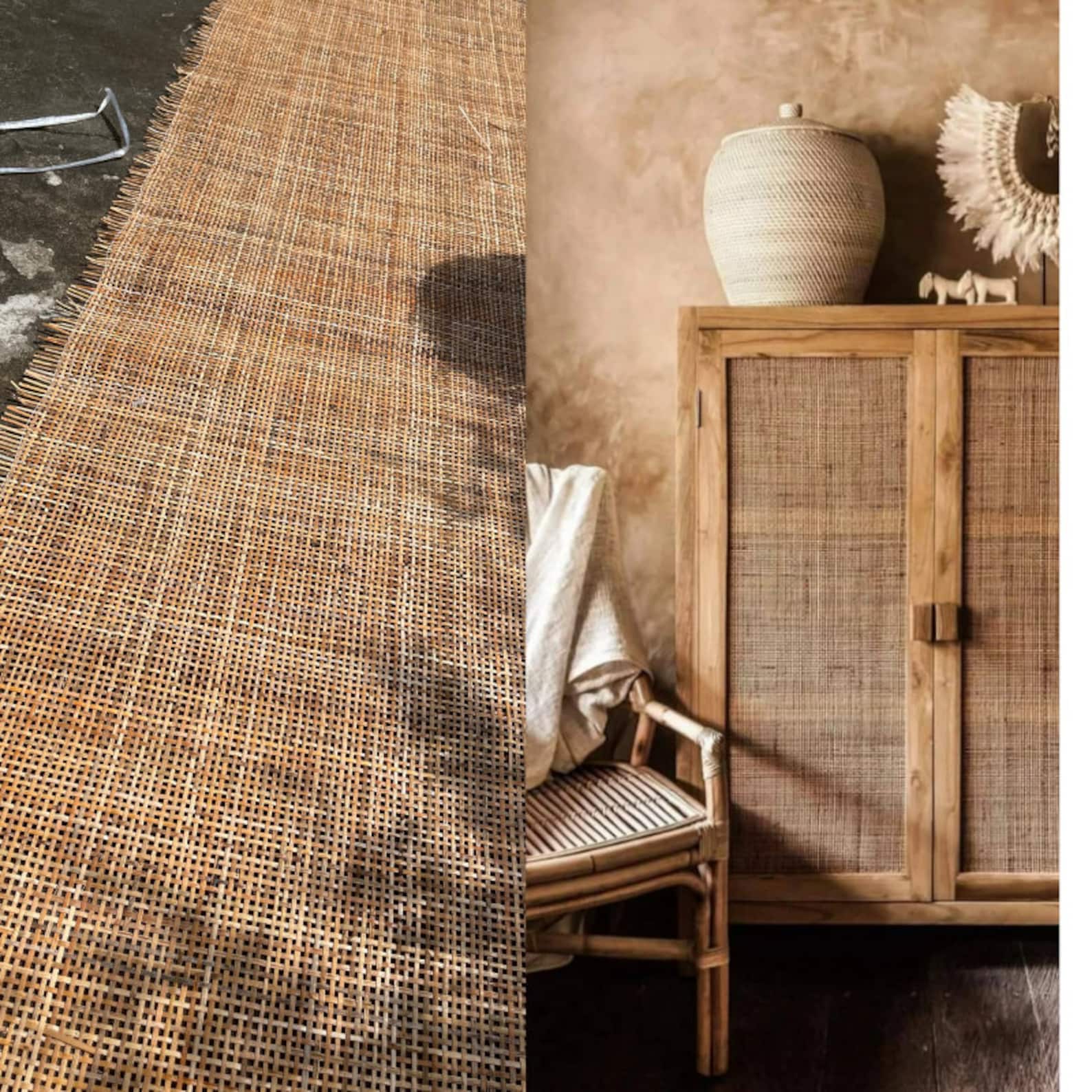 Dark Natural Rattan Cane bing Roll Cane for Furniture DIY Etsy Canada