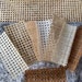 Sample Pack Natural Pre woven Rattan Cane webbing for furniture repair/restoration DIY Interiors