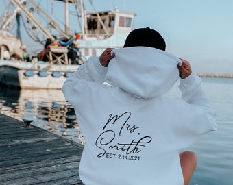 personalized bride sweatshirt