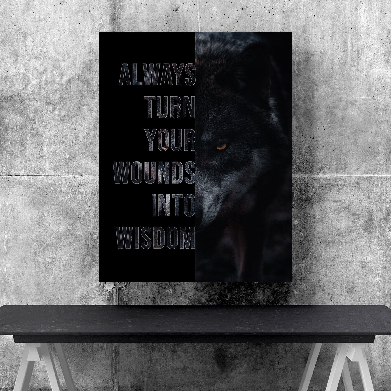 Motivational Poster - Turn Your Wounds Into Wisdom - Office Decor ...