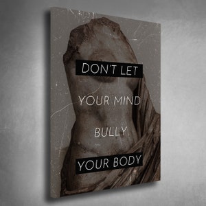 DON’T let your mind Entrepreneur Motivational Office Decor Modern Art Canvas Print Sign