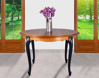 Table extensible merisier et 6 chaises