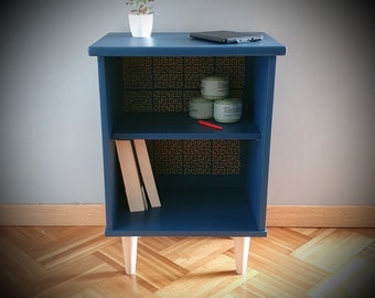 Painted wood bedside table