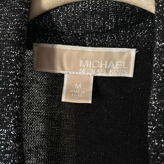 Michael Kors silver and black long sweater Black … - image 3