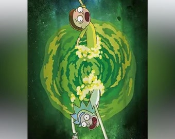 Rick & Morty shower curtain