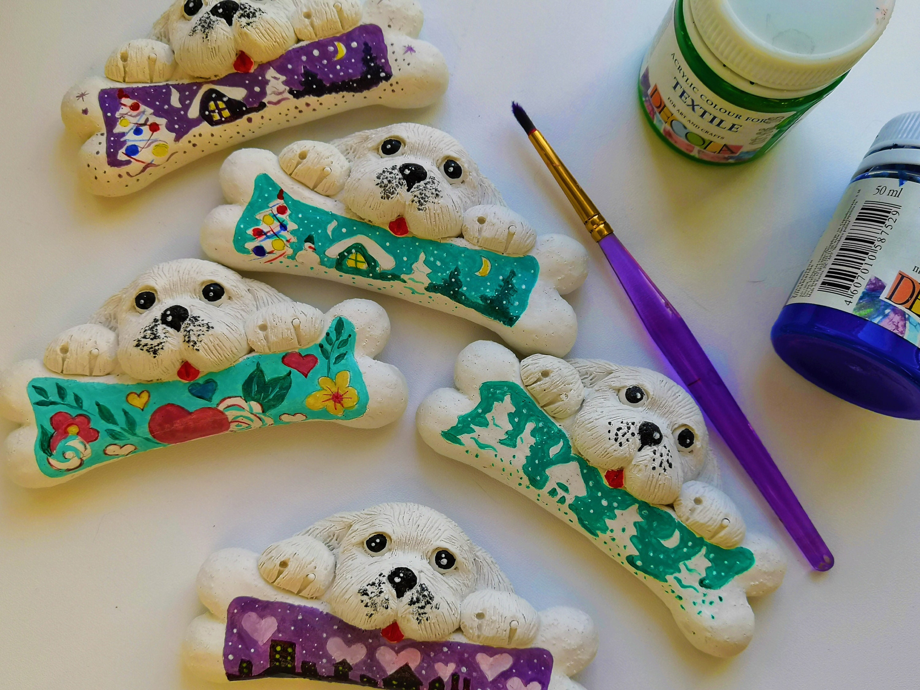 Coloring Set of plaster dogs / Educational Set for kids / Etsy