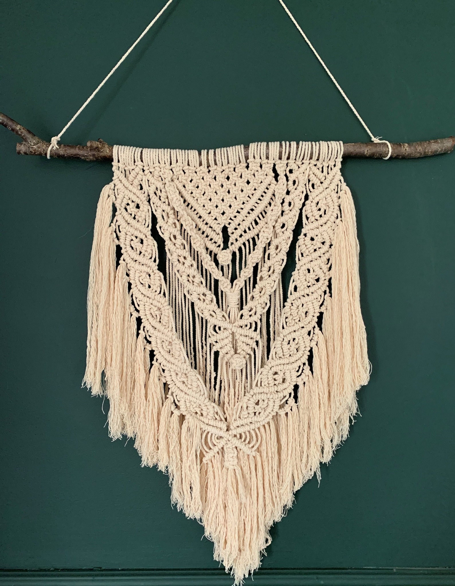 Macrame Wall Hanging Medium Tapestry Wall Decor Home Etsy