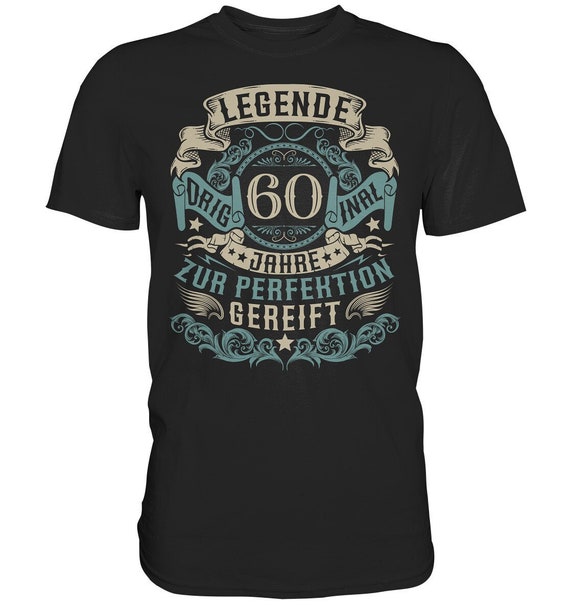 Premium Shirt 60th Birthday Gift 60 Birthday Man Men 60s 60 Etsy