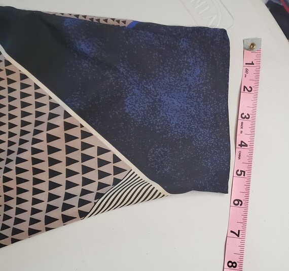 Vintage polyester Michael Benjamin Geometric Patt… - image 8