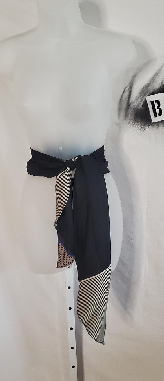 Vintage polyester Michael Benjamin Geometric Patt… - image 4