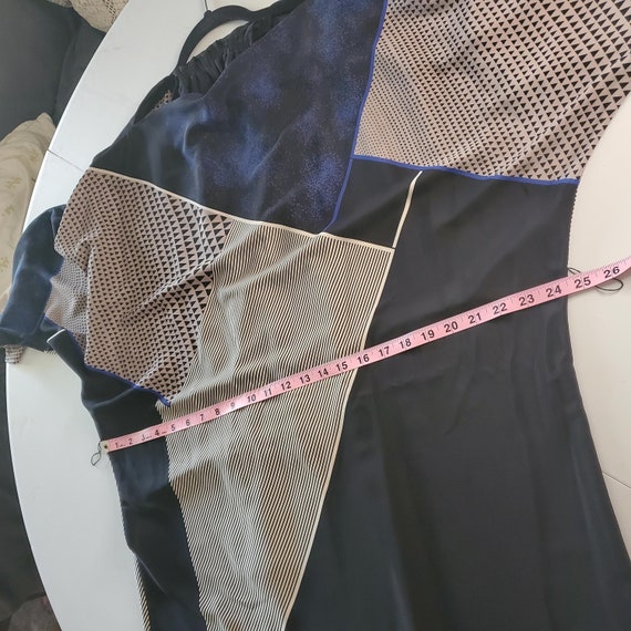 Vintage polyester Michael Benjamin Geometric Patt… - image 6