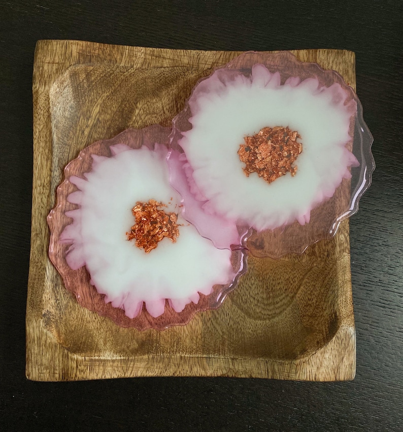 Handmade Resin Coasters Stylish Custom Unique Jewelry Dish /& Artistic