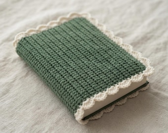 Patrón de funda de libro a crochet en PDF, funda para libro de regalo para profesores, funda para agenda escolar, funda para agenda bíblica, patrón para principiantes