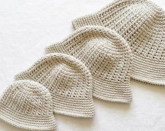 Patrón Gorro Cubo Crochet PDF | Bebé Niño Adulto | Principiantes | Descarga Inmediata | Sombrero Sol Tutorial Video