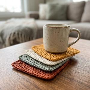 Solid Granny Square Crochet Pattern Modern No Gap Granny Square PDF Beginner Blanket Coaster Bag Motif Instant Download image 3