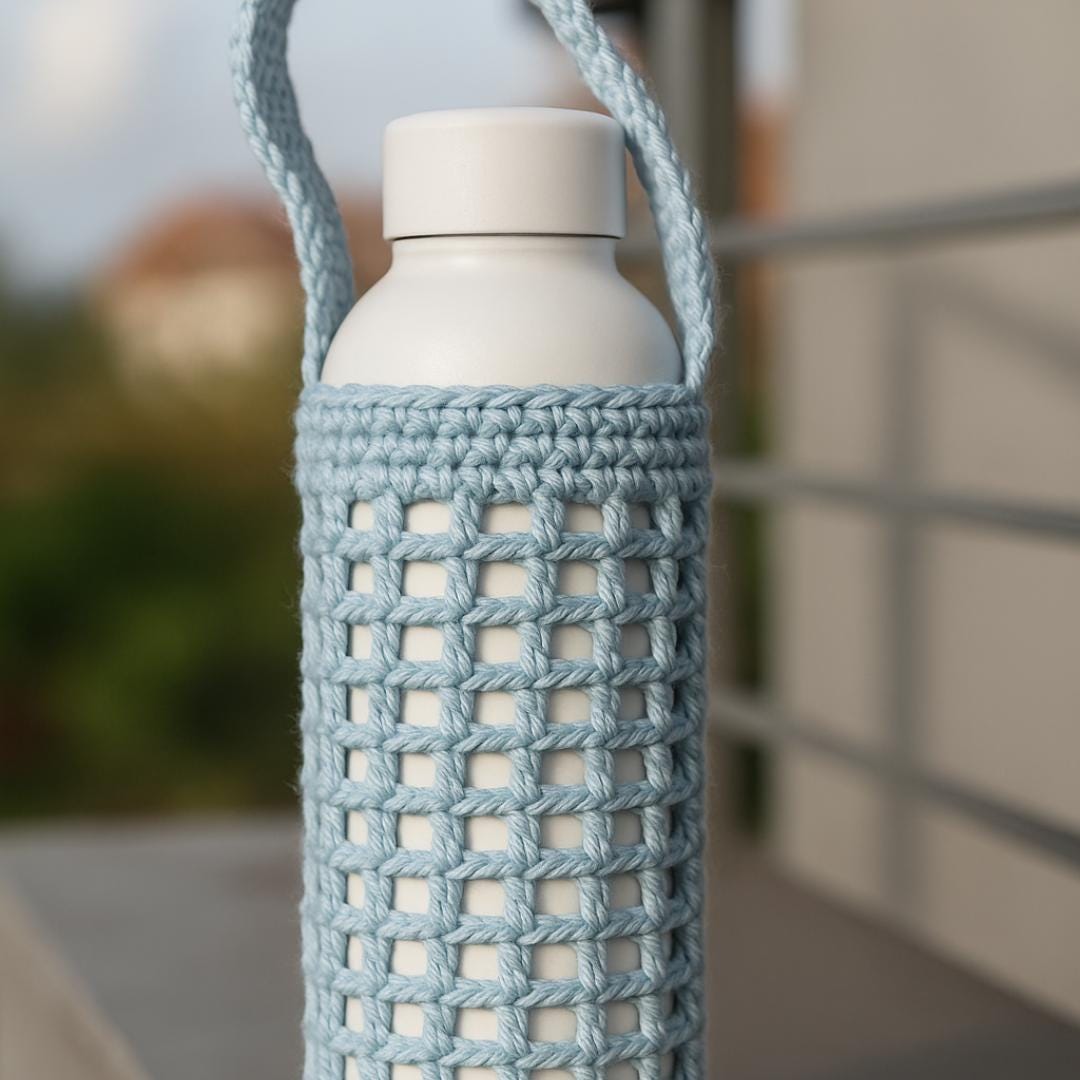 Crochet Water Bottle Holder PDF Pattern | Printable Ad-free Ebook ...