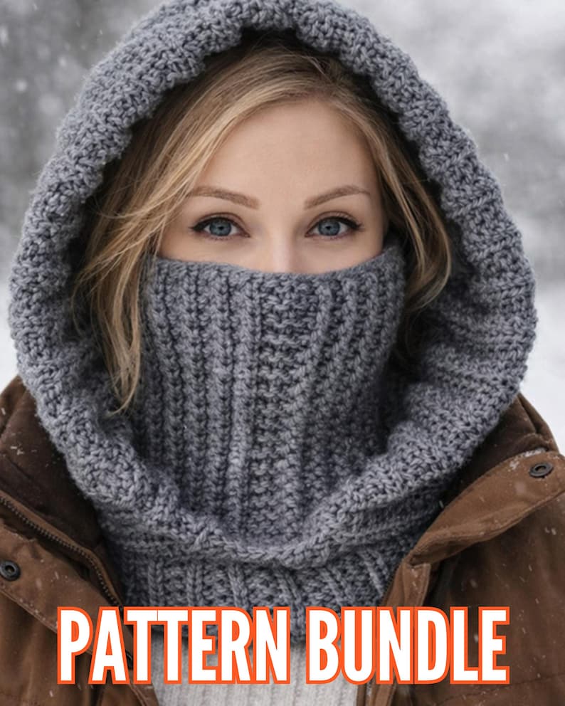 Crochet Pattern Bundle PDF 6 Beginner Patterns Beanie Scarf Gloves ...