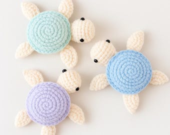 No Sew Turtle Crochet Pattern PDF, Beginner Amigurumi Turtle Pattern, Easy Crochet Toy Tutorial, Instant Download Digital Pattern