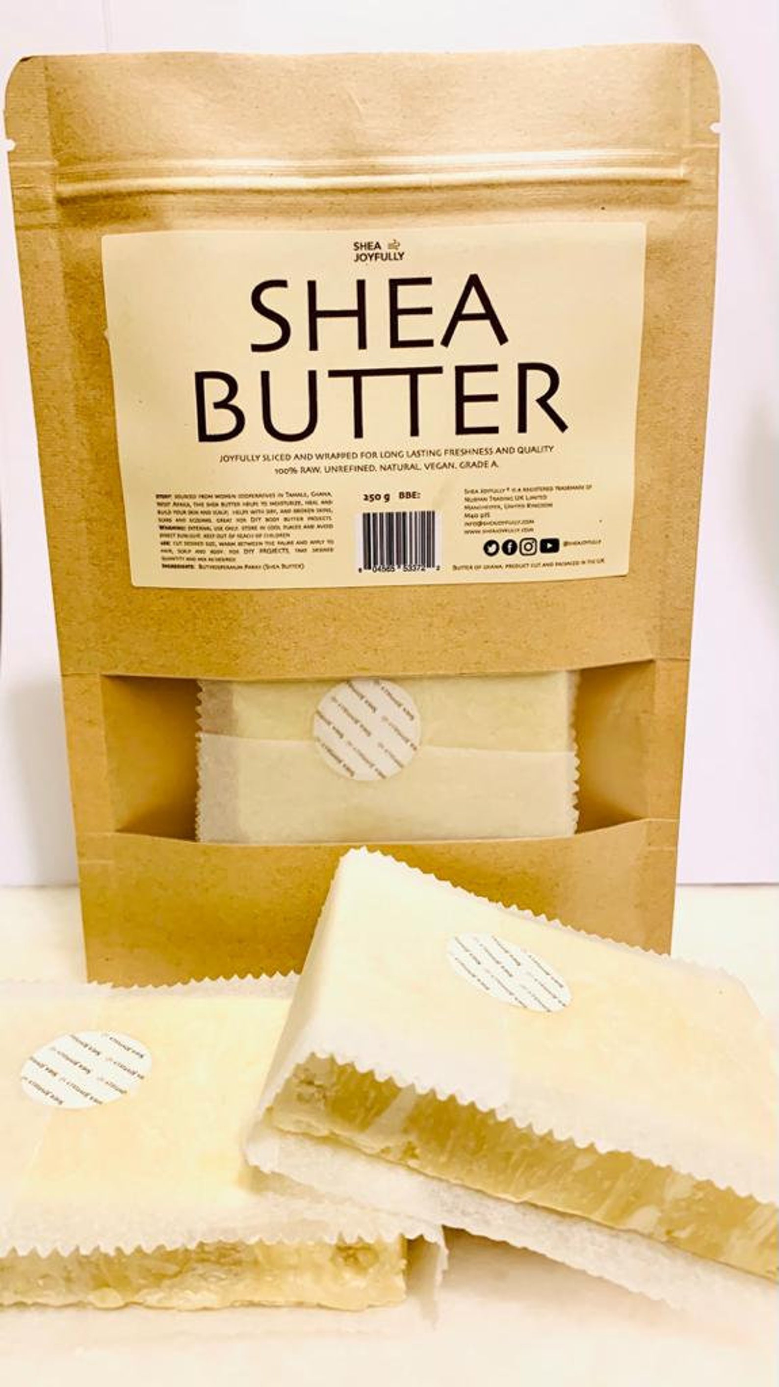 100 Raw Shea Butter Bars 240g Etsy