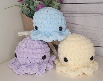 Handmade Crochet Mini Octopus Amigurumi Plushies