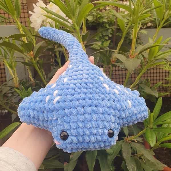 Handmade Crochet Stingray Plushie Amigurumi