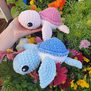 Handmade Medium Adorable Crochet Sea Turtle Amigurumi Plushies