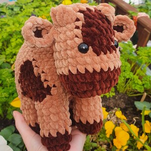 Handmade Crochet Cow Plushie Amigurumi