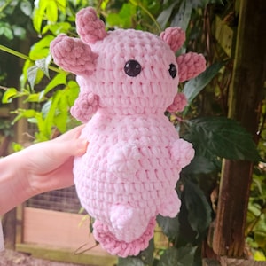 Handmade Crochet Axolotl Amigurumi Plushies