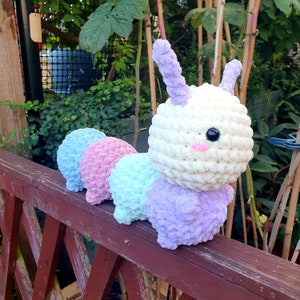 Handmade Crochet Caterpillar Amigurumi Plushie