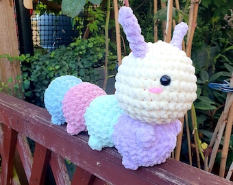 Handmade Crochet Caterpillar Amigurumi Plushie