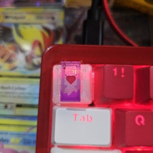 The Gambit speelkaart hars mechanisch toetsenbord toetsenbord - Marvel Cherry MX Artisan ESC-sleutel - 1U - cadeaus voor hem