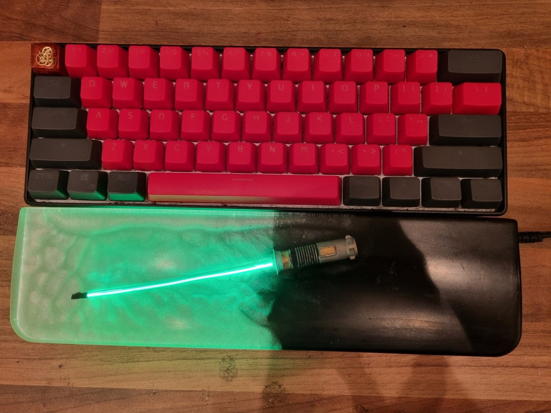 Ergonomic Resin Wrist Rest 60 Keyboard Computer Accessory Etsy