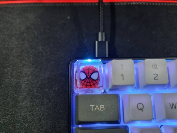 Spiderman Resin Mechanical Keyboard Keycap Cherry MX Artisan | Etsy UK