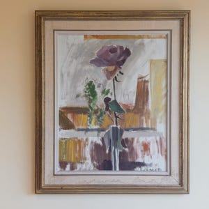 Olle Skrede, Still Life with Rose, 1951