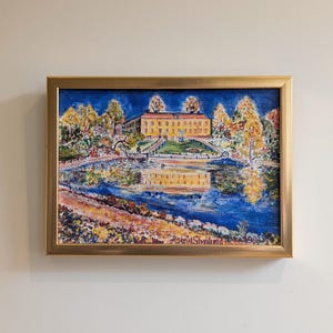 Swedish Oil Painting of Edsberg Castle